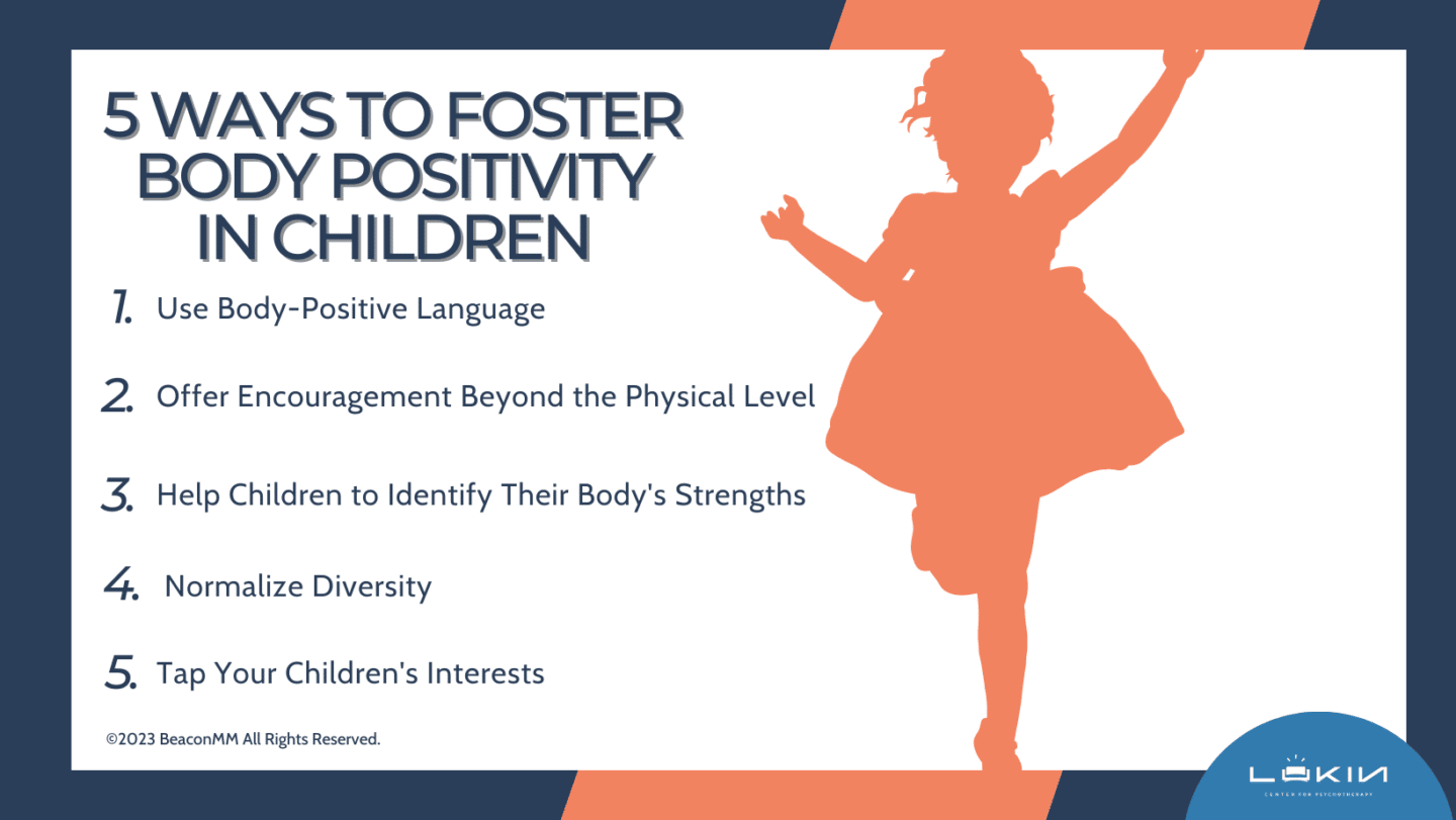 5 Ways to Foster Body Positivity in Children Infographic