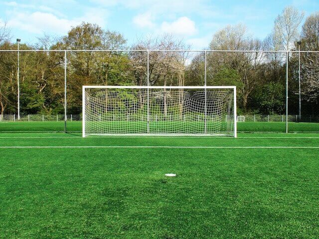 Soccer goal at children's game