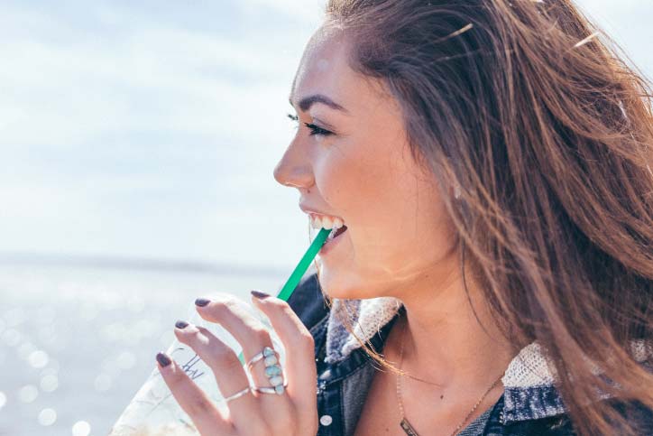 Woman outside doing better after Acceptance and Commitment Therapy