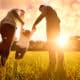 Parents playing with their child and fostering body positivity
